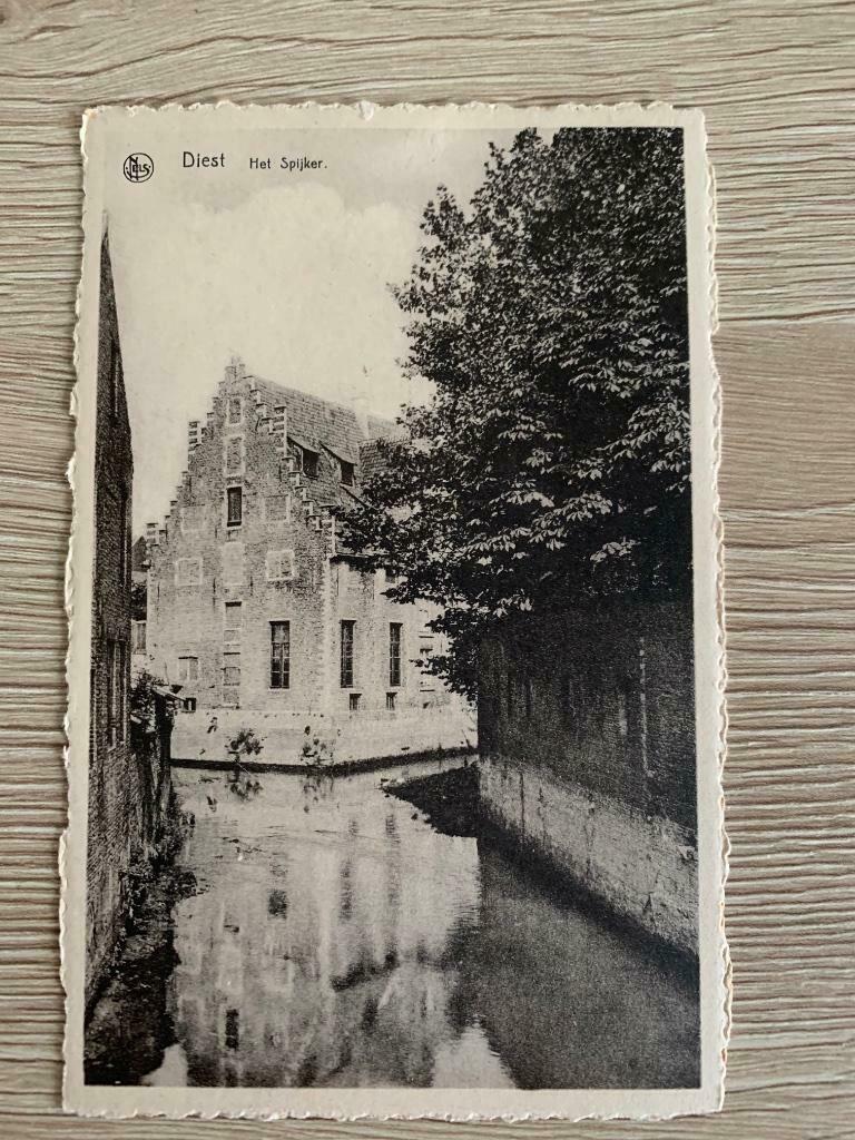 Oude postkaart Diest Het Spijker, Verzamelen, Ophalen, Vlaams-Brabant