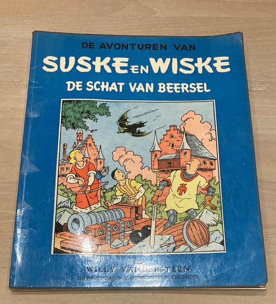 Suske en Wiske - De schat van Beersel - 4de druk 1957, Une BD, Enlèvement ou Envoi, Willy Vandersteen