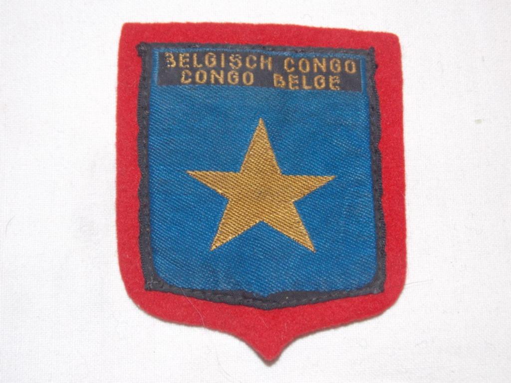 Belgisch congo patch, Verzamelen, Ophalen of Verzenden, Landmacht, Embleem of Badge