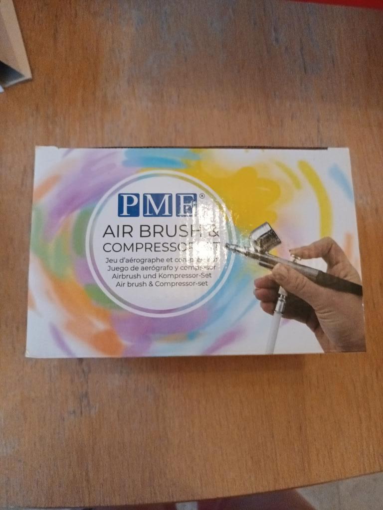 pme air brush & compressor kit voor patisserie, Ophalen of Verzenden, Nieuw, Taarten of Cupcakes, Versiering