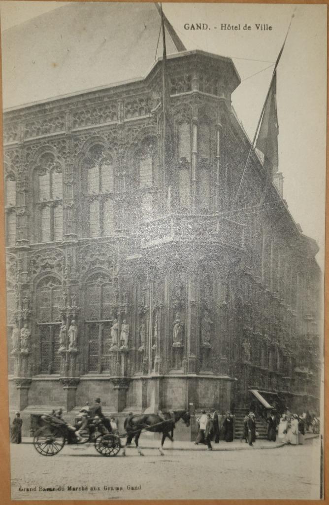 Gand - Hôtel de Ville, Enlèvement ou Envoi, 1920 à 1940, Non affranchie, Flandre Orientale