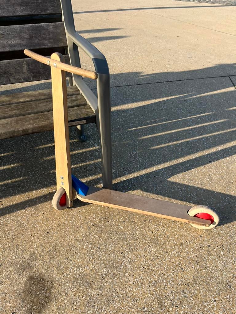 Vintage houten step, Fietsen en Brommers, Ophalen, Gebruikt