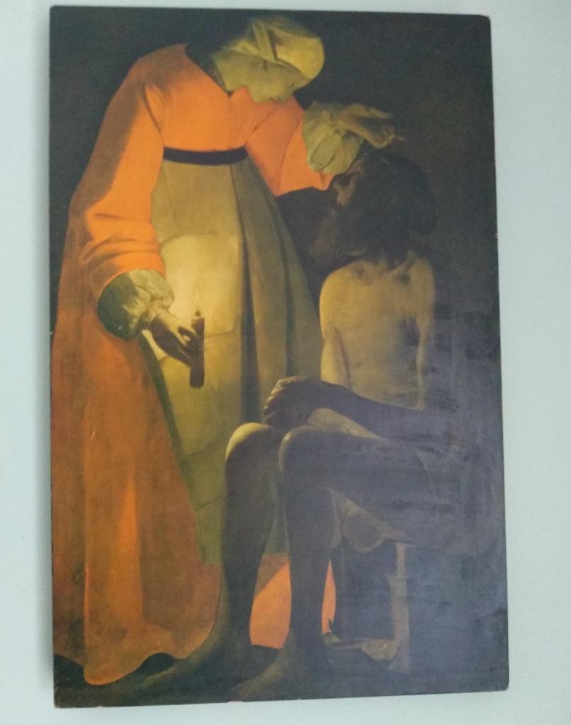 Reproduction sur bois du tableau Job raillé par sa femme, Antiquités & Art, Art | Peinture | Classique, Enlèvement