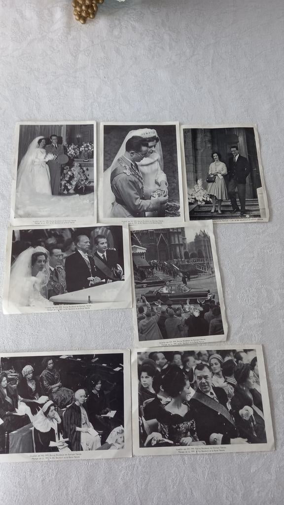 Foto´s huwelijk  koning Bouwdewijn en Fabiola., Verzamelen, Ophalen of Verzenden, Zo goed als nieuw