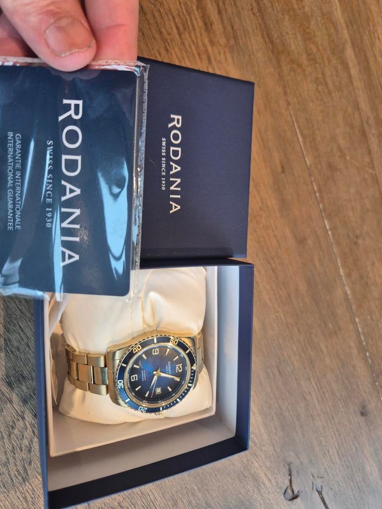 Rodania Leman R18056 heren horloge, Ophalen, Staal, Staal, Polshorloge