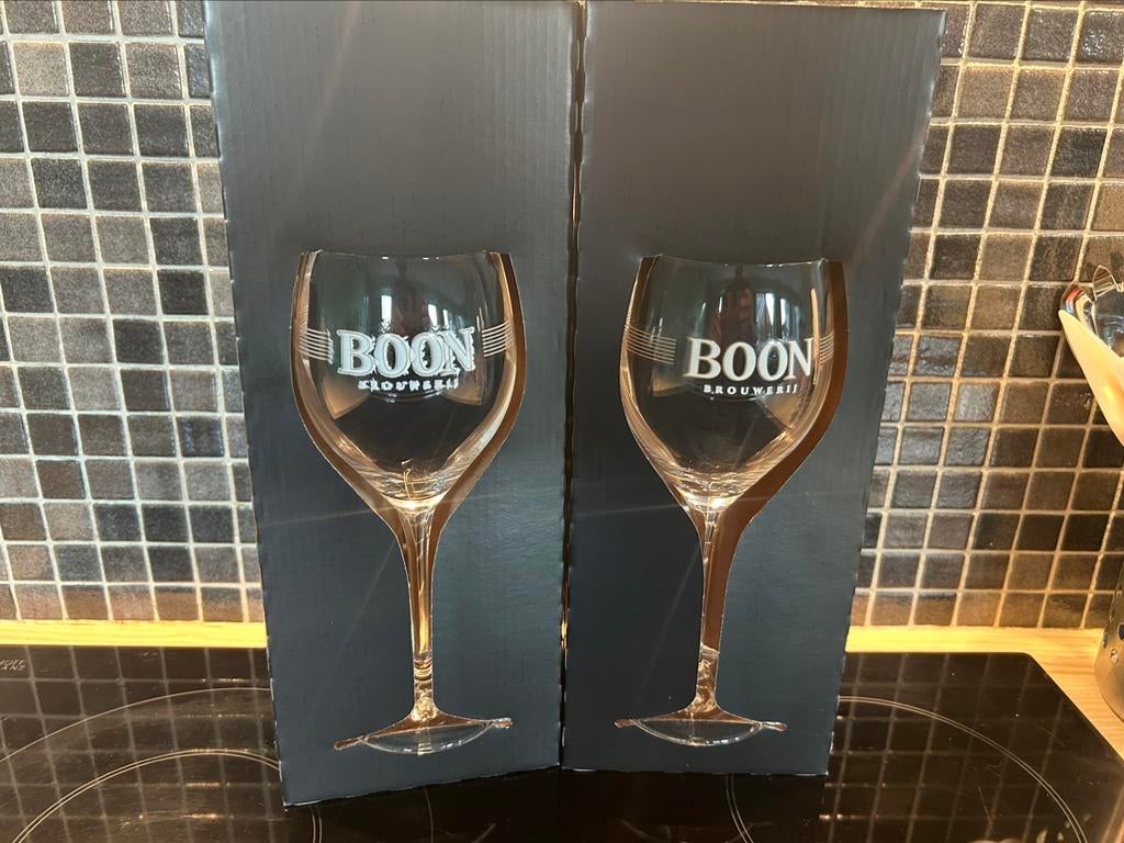 2 Geuze BOON black label vintage collectie verzamelglazen, Verzamelen, Ophalen of Verzenden, Nieuw