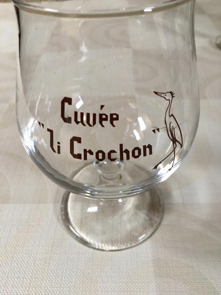 Verre à bière Cuvée « Li Crochon”, Enlèvement ou Envoi, Comme neuf, Verre à bière