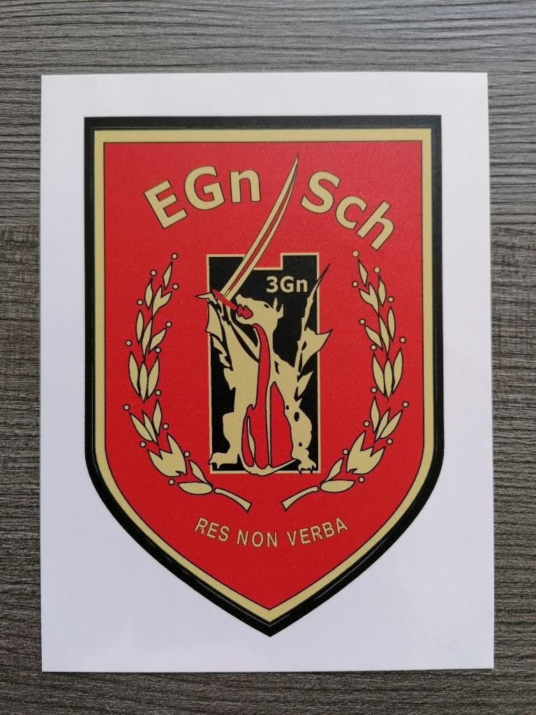 Belgische leger 3e ingenieur EGN SCH-sticker, Ophalen of Verzenden, Landmacht, Embleem of Badge