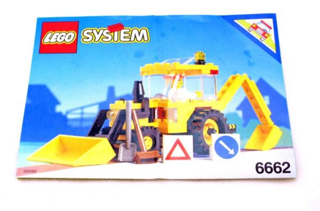 LEGO Classic Town Construction 6662 Backhoe, Ophalen of Verzenden, Zo goed als nieuw, Complete set, Lego