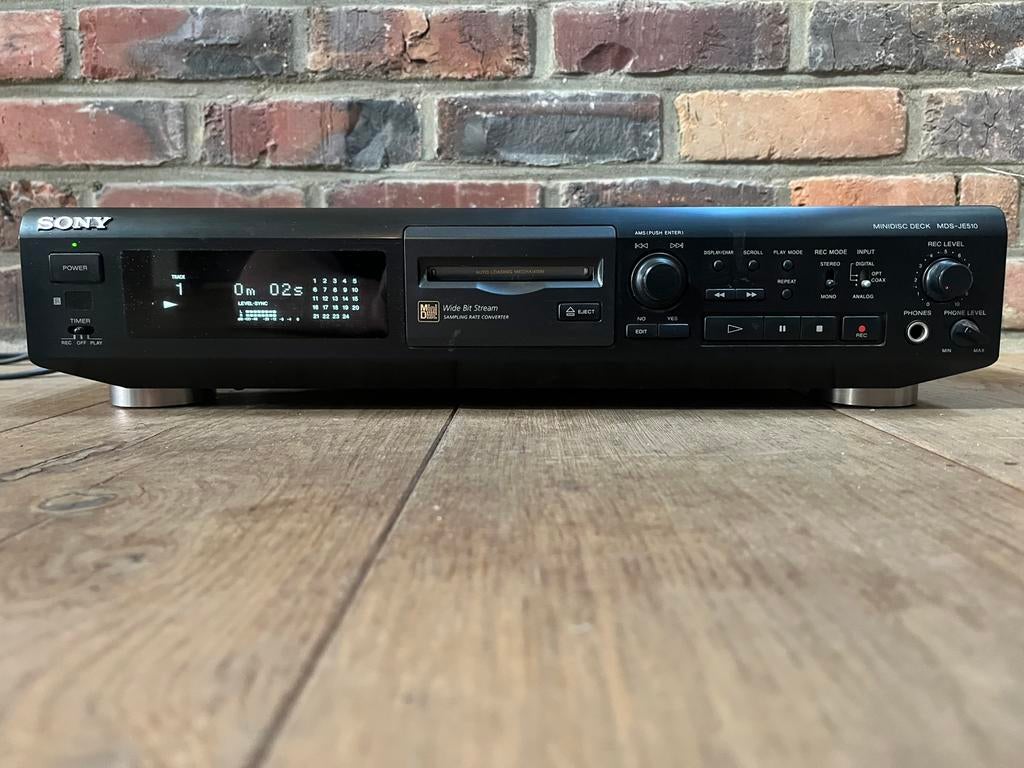 Minidisc Mds-Je510 de Sony, Enlèvement, Enregistreur MiniDisc