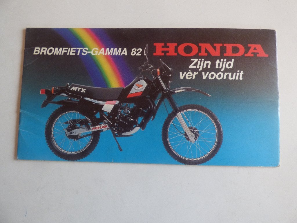 BROCHURE SUR LES CYCLOMOTEURS HONDA DE LA GAMME 1982, Enlèvement ou Envoi, Comme neuf