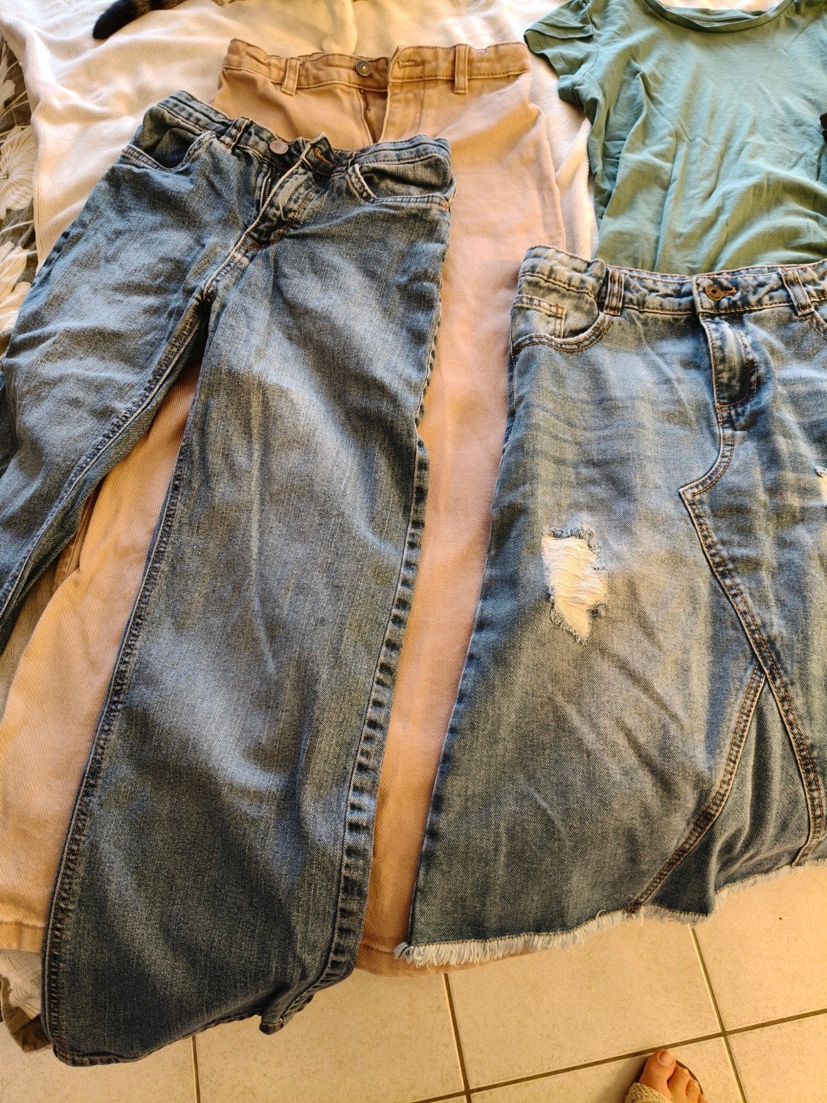Kinder kleding meisje MT 140-152, Ophalen, Gebruikt