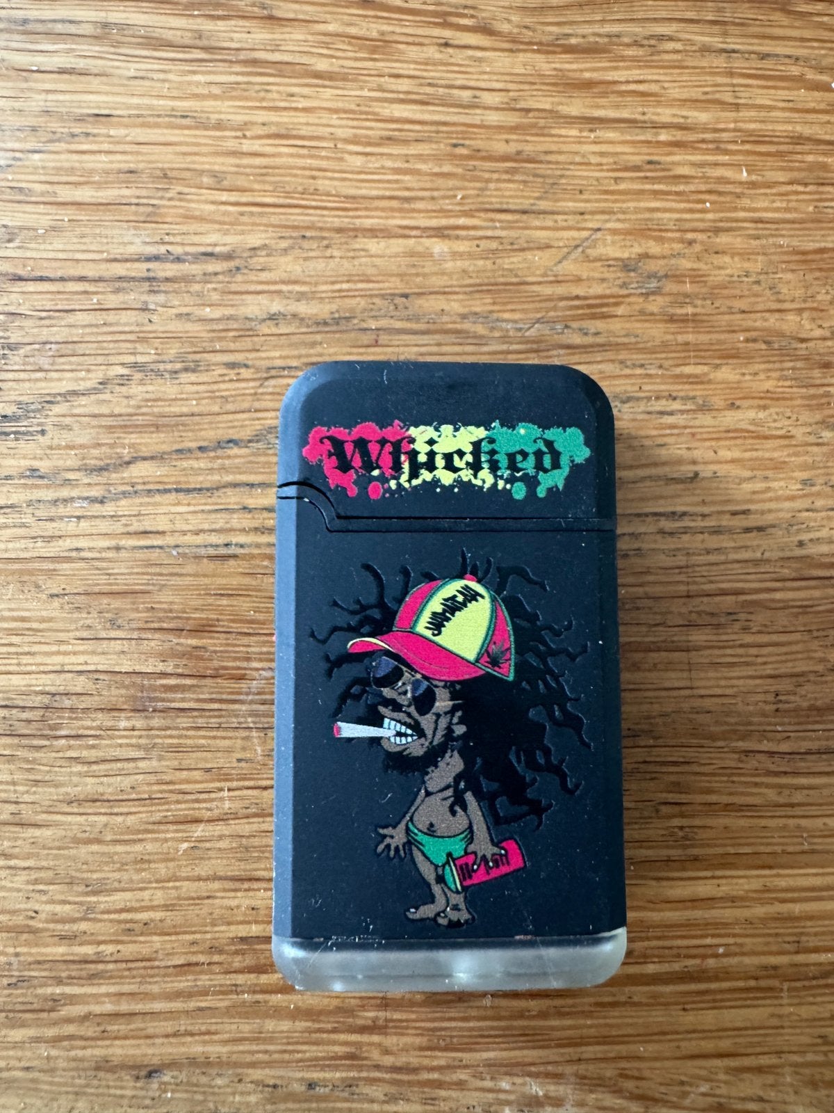 Rasta - Reggae Wicked - windproof aansteker, Ophalen of Verzenden, Zo goed als nieuw, Aansteker