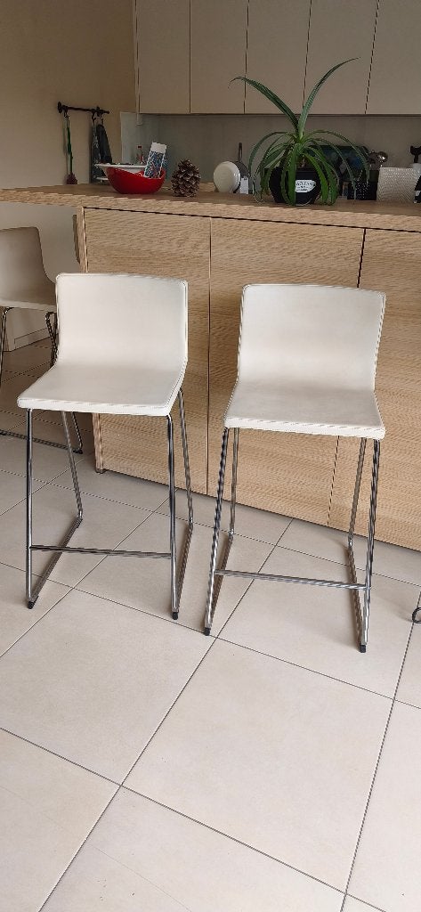 tabouret de bar, Maison & Meubles, Tabourets de bar, 4 tabourets, Enlèvement, Comme neuf, Cuir