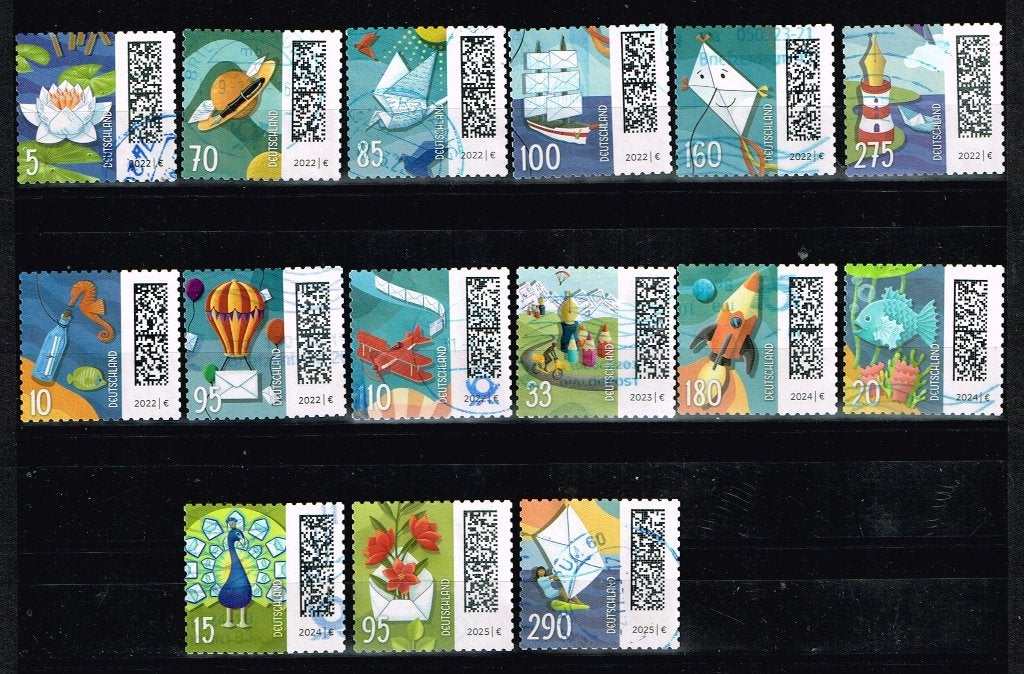 Timbres-poste d'Allemagne - K 5856 - world mail, Envoi, 1990 à nos jours, Affranchi
