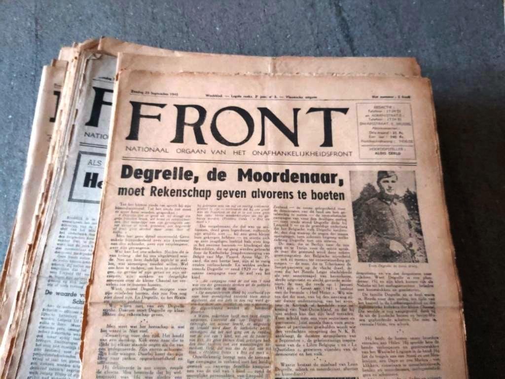 Front Partizaan Verzet Weerstand Breendonk Brigade Degrelle, Verzenden, 1940 tot 1960, Krant