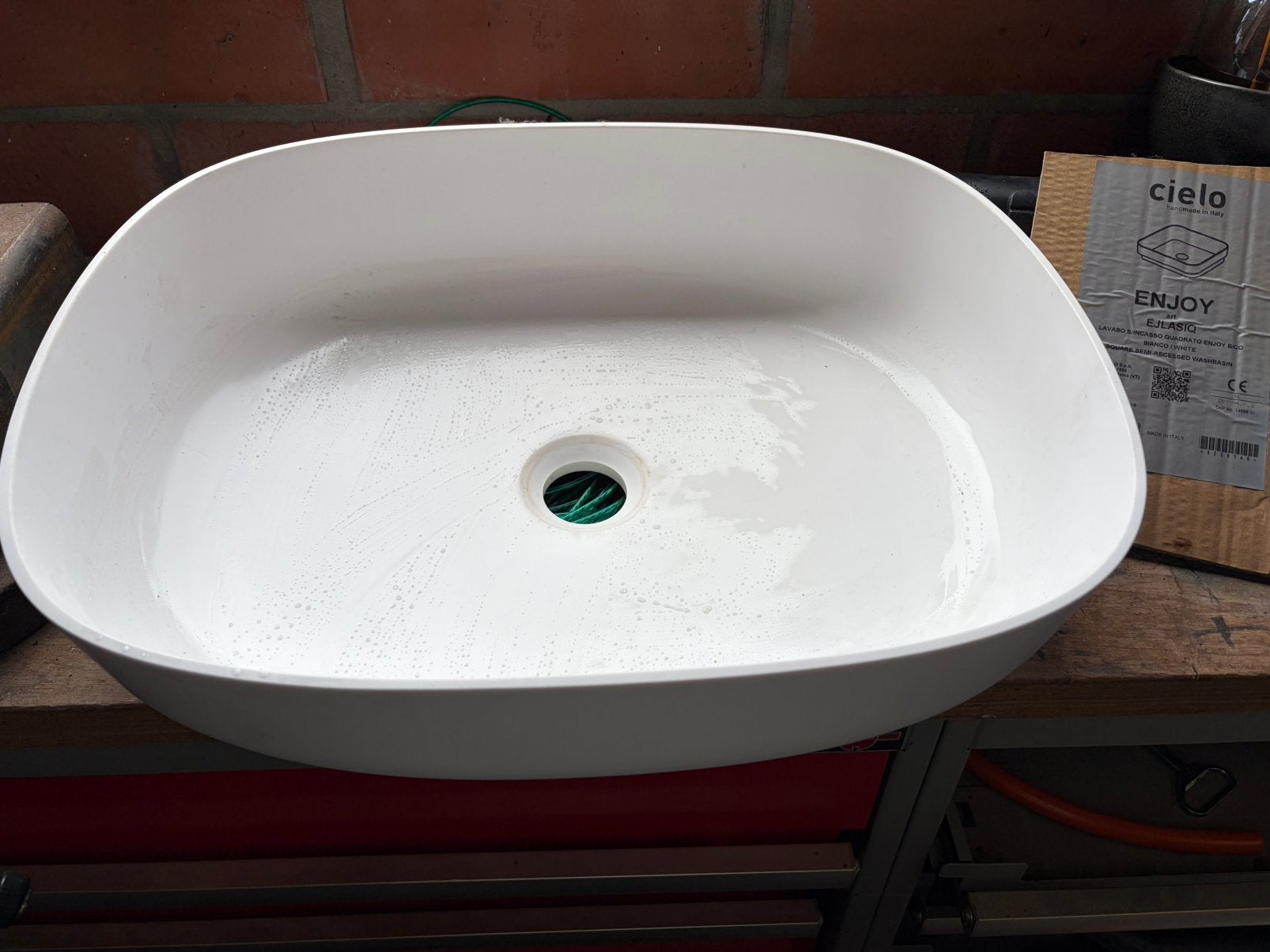 Waskom half opbouw cielo enjoy ejlasiq, Ophalen, Zo goed als nieuw