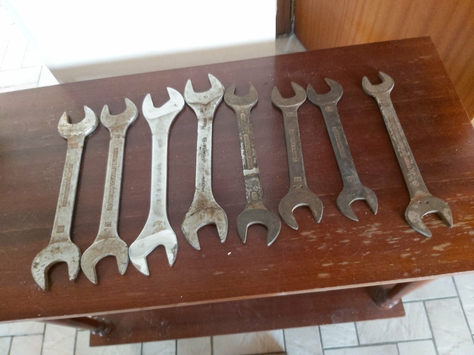 clés plates différentes mesures  7pieces, Enlèvement