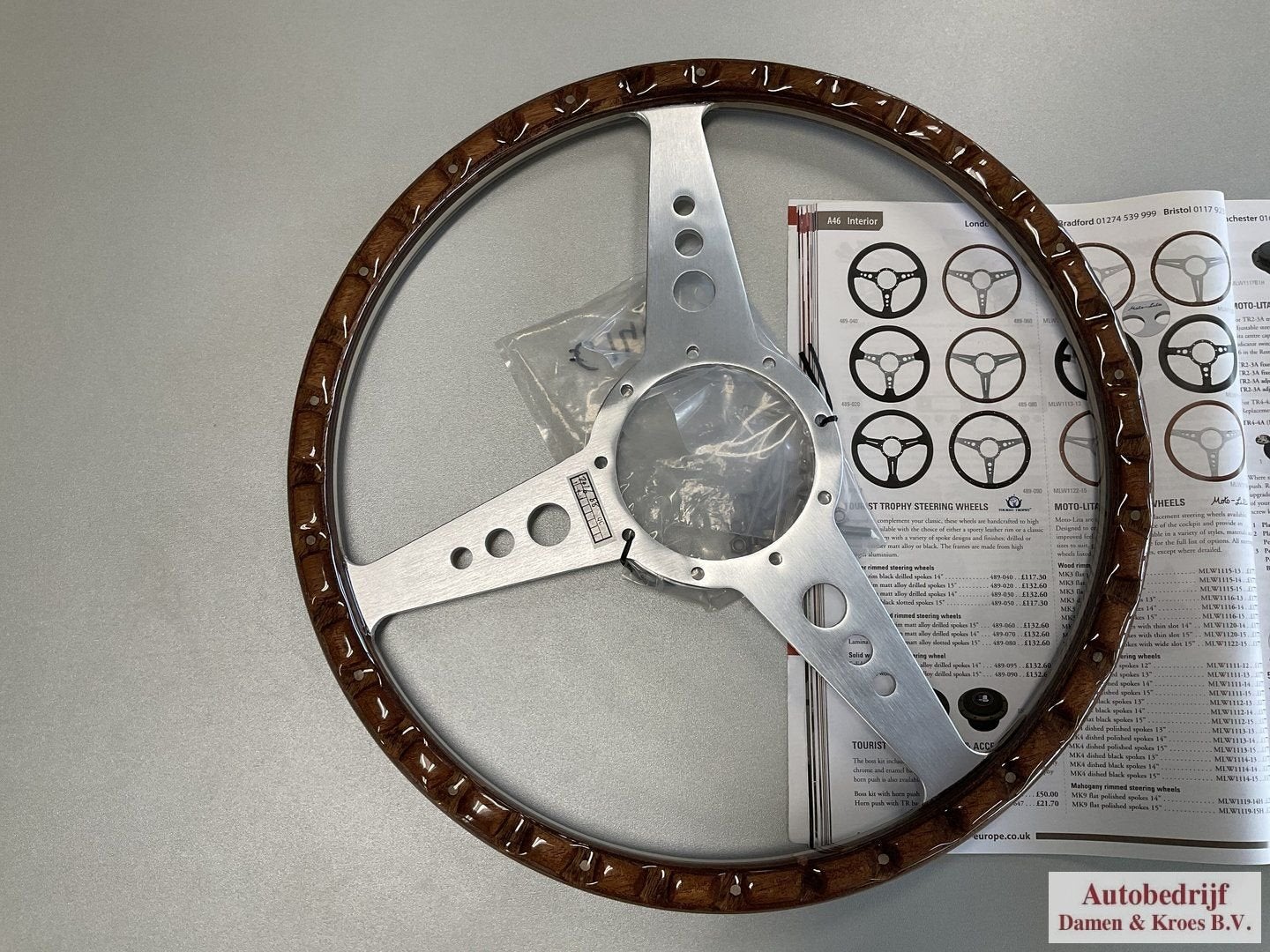 Stuur Tourist Trophy Hout part no 489-080 489-060 15 inch, -, -, Nieuw, Ophalen of Verzenden