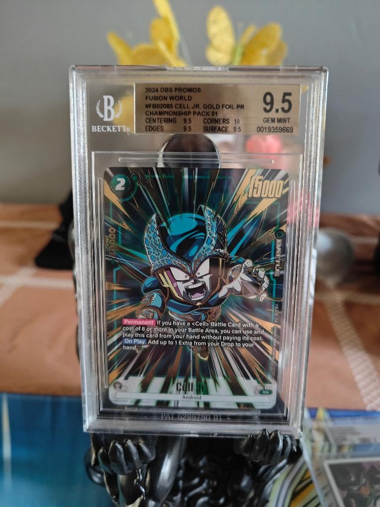 Cell Jr FB02-085 Championship Pack 01 Gold foil BGS 9,5, Verzamelen, Ophalen of Verzenden