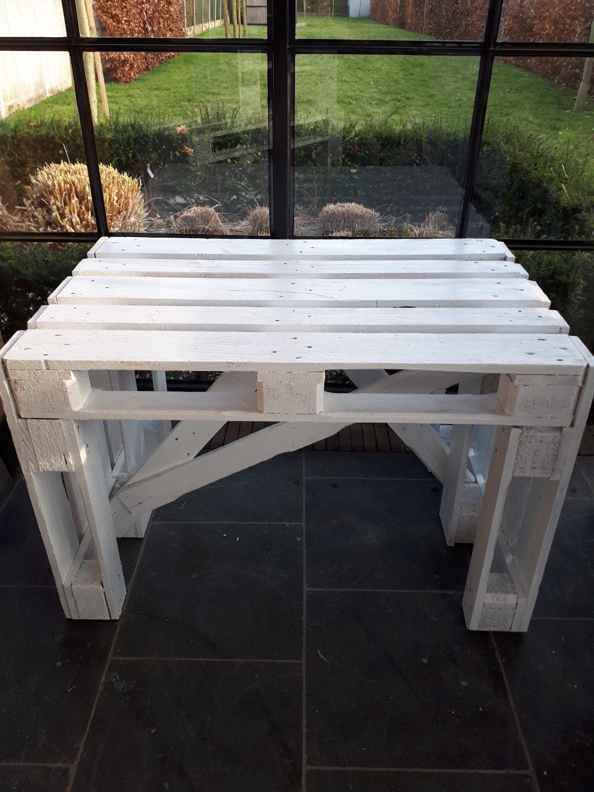 Tuinbank tafel, Tuin en Terras, Tuinbanken, Ophalen, Hout