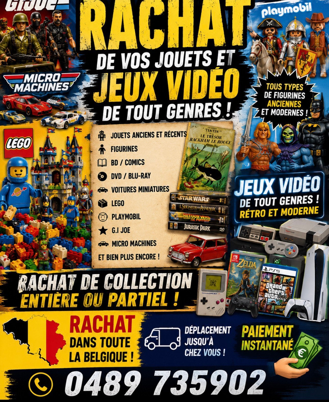 Rachat jeux video, Enlèvement ou Envoi, Comme neuf