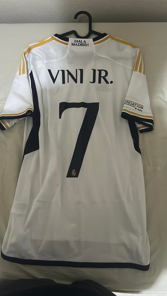 Origineel Real Madrid Vini JR shirt, Maat M, Ophalen of Verzenden, Zo goed als nieuw, Shirt