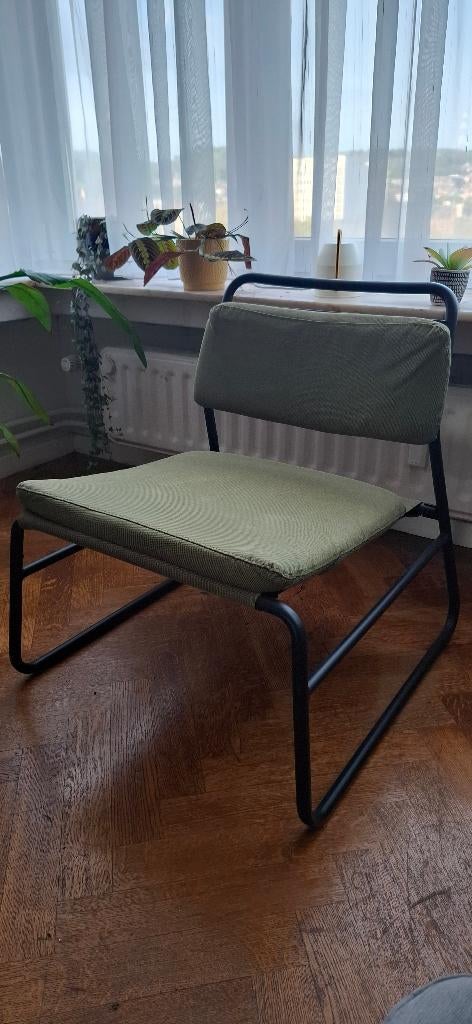 Fauteuil Lineback, Ophalen, Minder dan 75 cm, Zo goed als nieuw, Stof