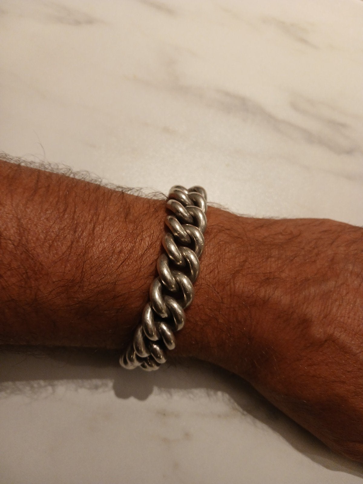 Zware Zilveren armband, Handtassen en Accessoires, Armbanden, Ophalen