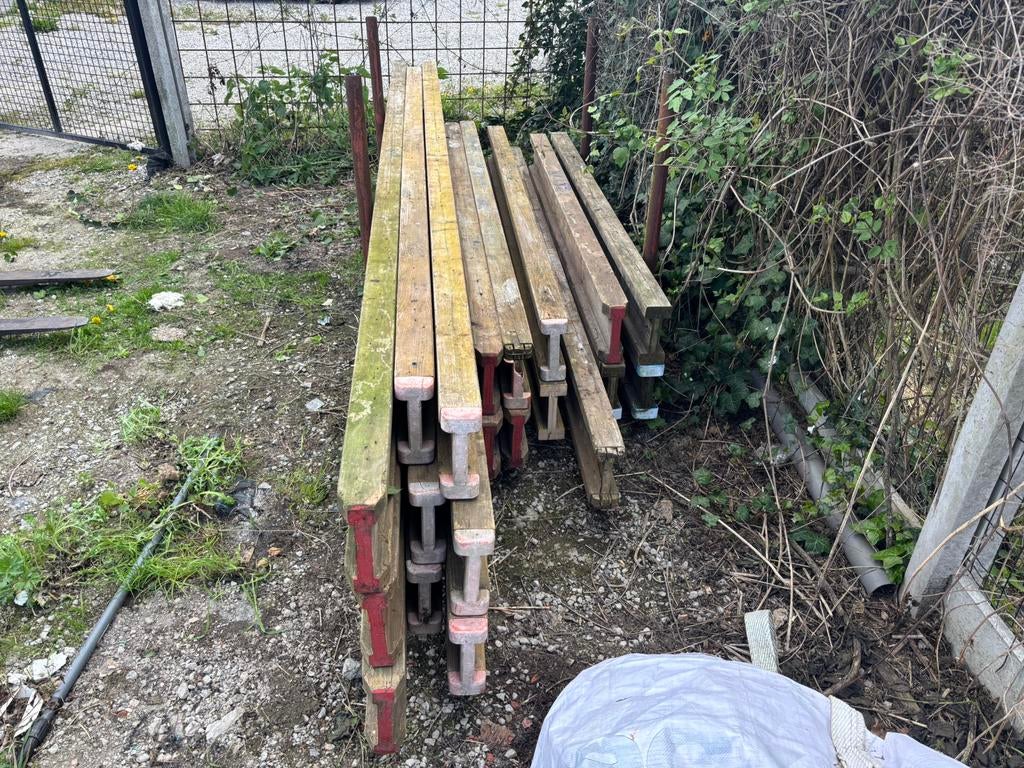 Stelling platen te koop wegens stopzetten bouwbedrijf, Doe-het-zelf en Bouw, Ophalen, Gebruikt, Gevelsteiger, 5 meter of hoger