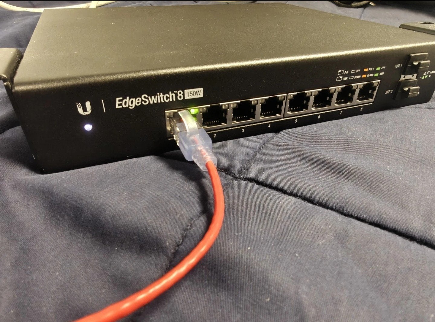 Ubiquiti EdgeSwitch 8 150W (ES-8-150W) – managed PoE+ switch, Enlèvement ou Envoi, Comme neuf