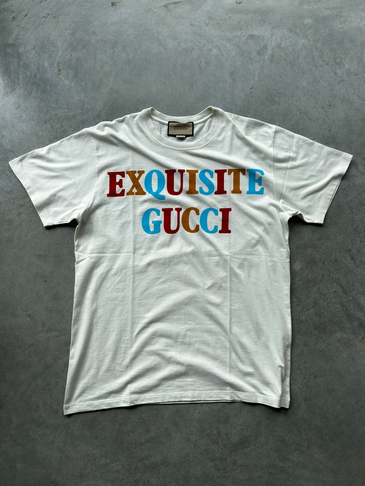 Gucci Exquisite T-Shirt With Print, Ophalen of Verzenden, Zo goed als nieuw, Maat 52/54 (L), Wit