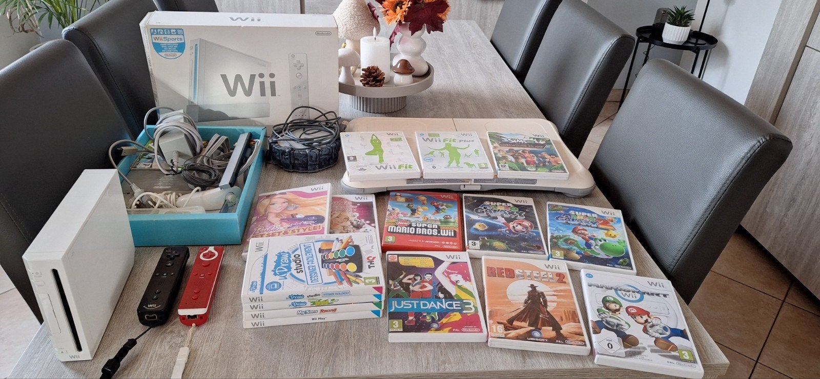 NINTENDO WII SUPERSET !!!!!, Ophalen of Verzenden, Zo goed als nieuw, Met 2 controllers, Met games