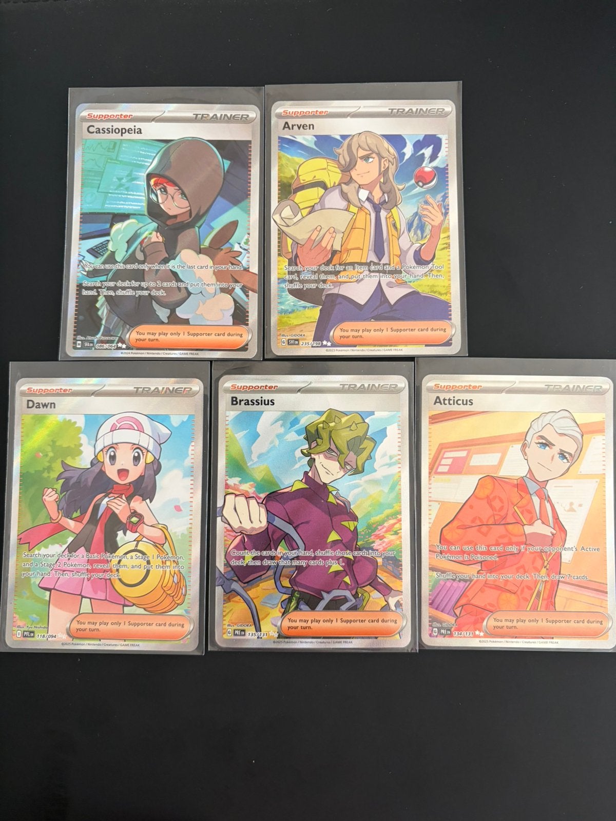 Pokemon lot trainer supporter, Ophalen, Nieuw, Meerdere kaarten, Foil