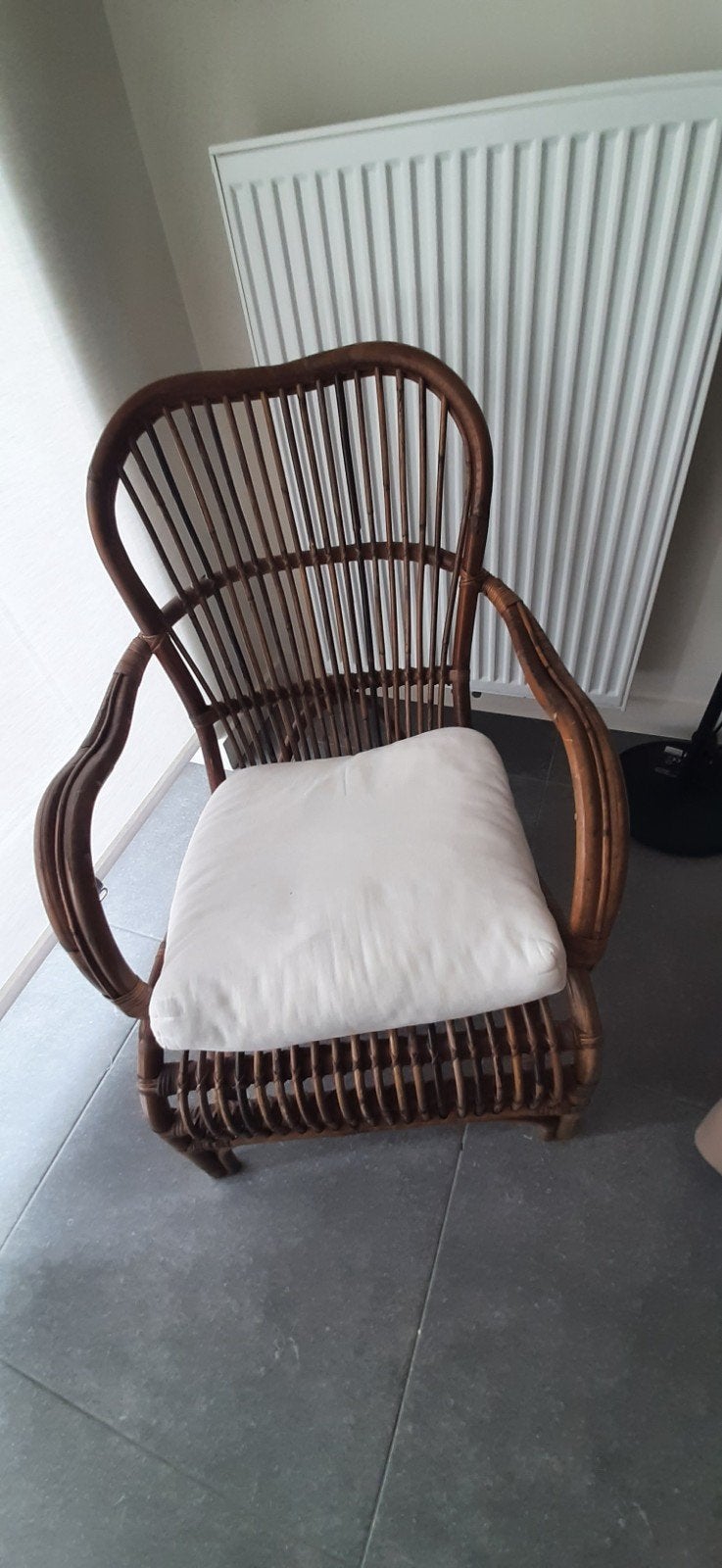 Rieten relaxstoel, Ophalen