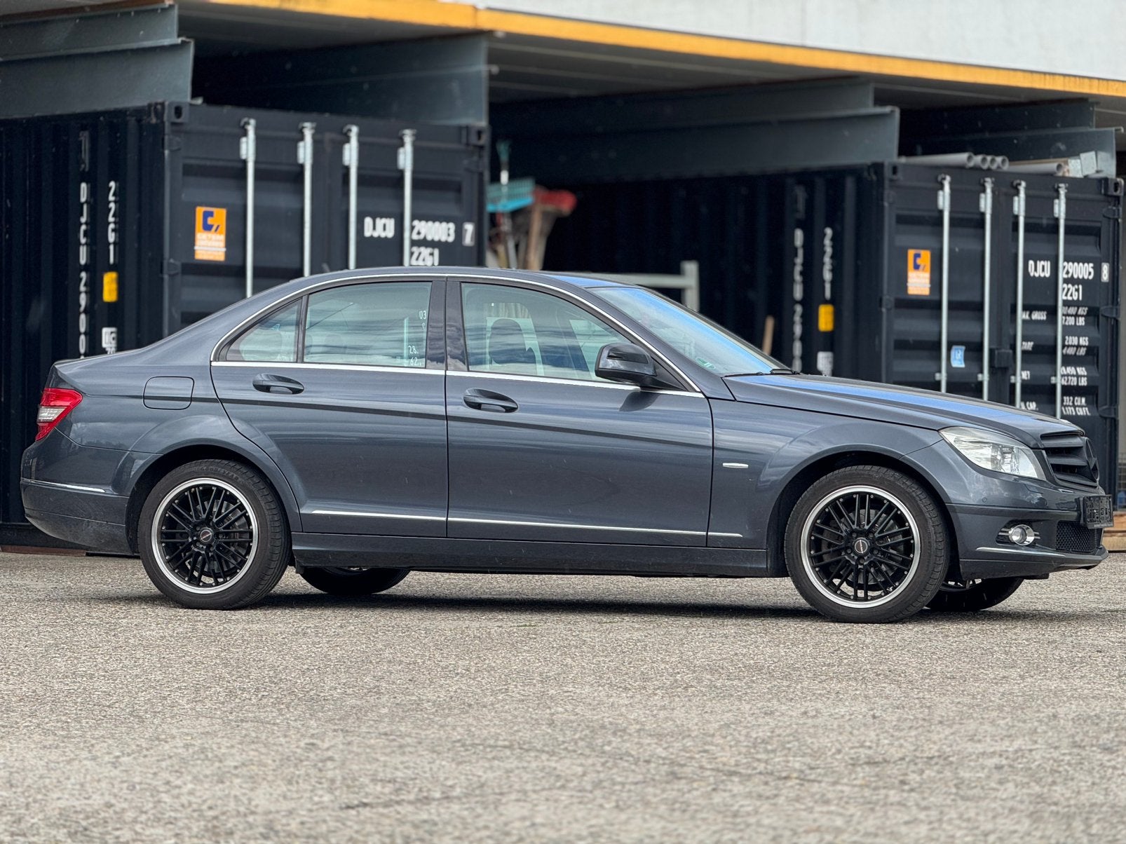 Mercedes C200 kompressor | Benzine | Gekeurd VVK + Garantie, Autos, Cruise Control, Argent ou Gris, Achat, Entreprise