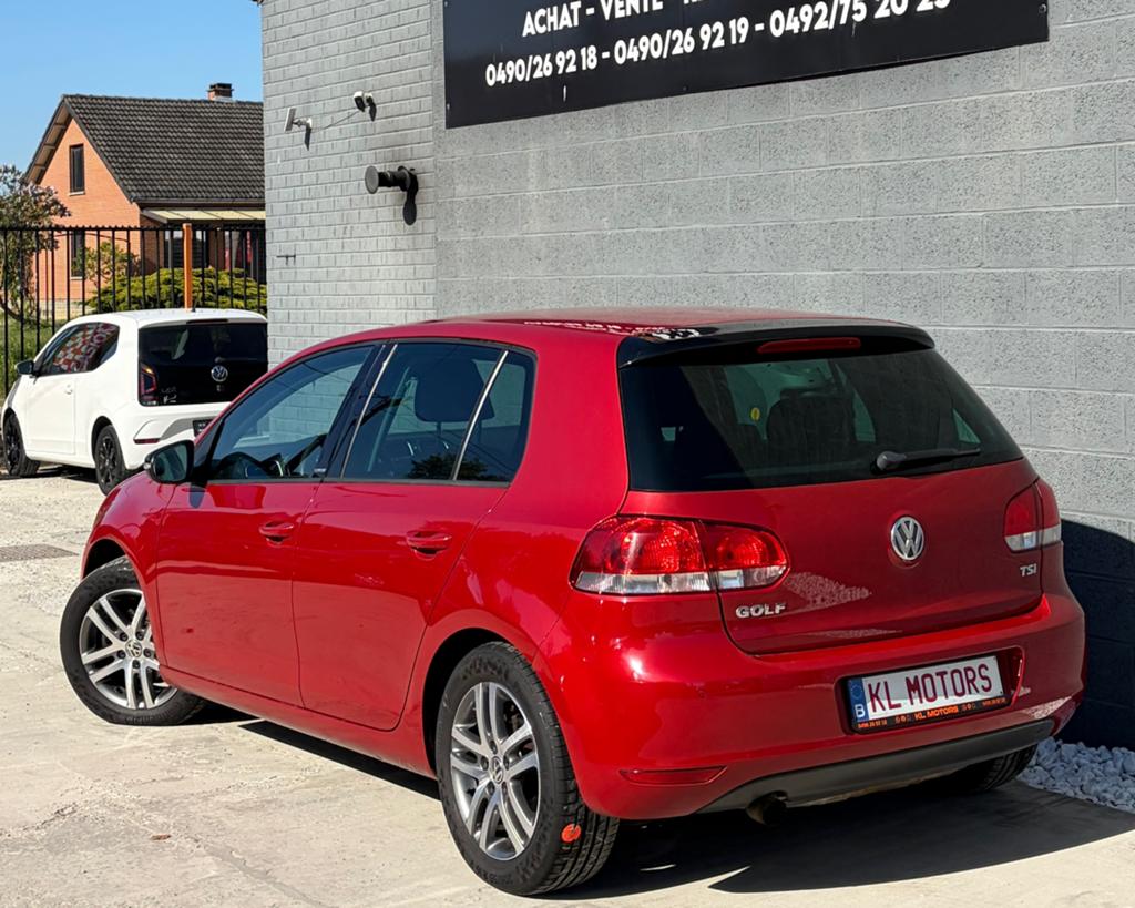 VW GOLF 6 ÉDITION STYLE 1.2 TSI ESSENCE 152 000KM CARPASS, Autos, Rouge, Euro 5, Achat, Entreprise