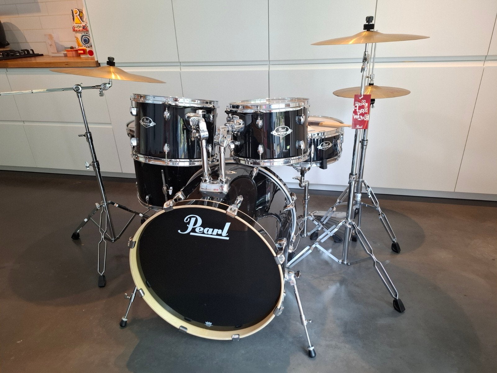 Volledig drumstel Pearl Export speelklaar!, Musique & Instruments, Batteries & Percussions, Enlèvement, Pearl