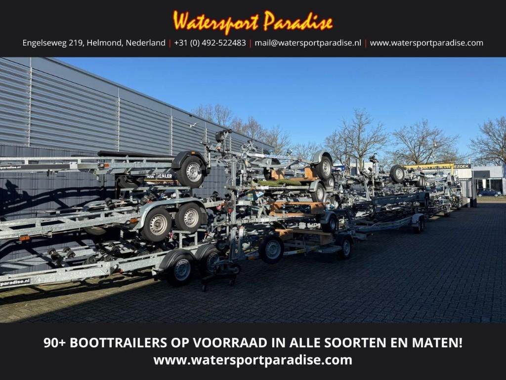 90+ BOOTTRAILERS OP VOORRAAD! | Stallingstrailers | Geremd, Watersport en Boten, Boottrailers, Geremd, Stallingstrailer, Ophalen