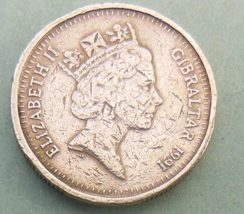 1991 One pound GIBRALTAR, Envoi, Autres pays, Monnaie en vrac