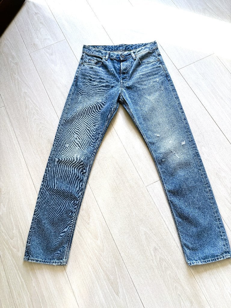 G‑Star Raw Triple A Straight Jeans  W31 L32   Slijtage Look, Ophalen of Verzenden, Zo goed als nieuw, Blauw, G-star RAW
