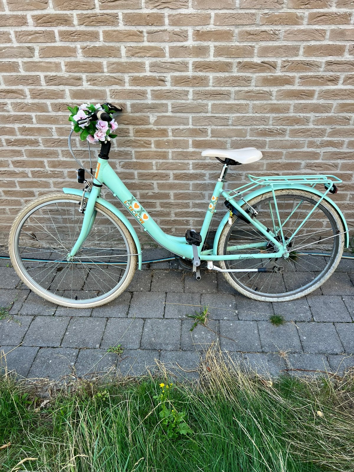 BFK XOXO meisjesfiets 26 inch – 6 versnellingen – mintgroen, Gebruikt, Velgrem, Versnellingen, Ophalen