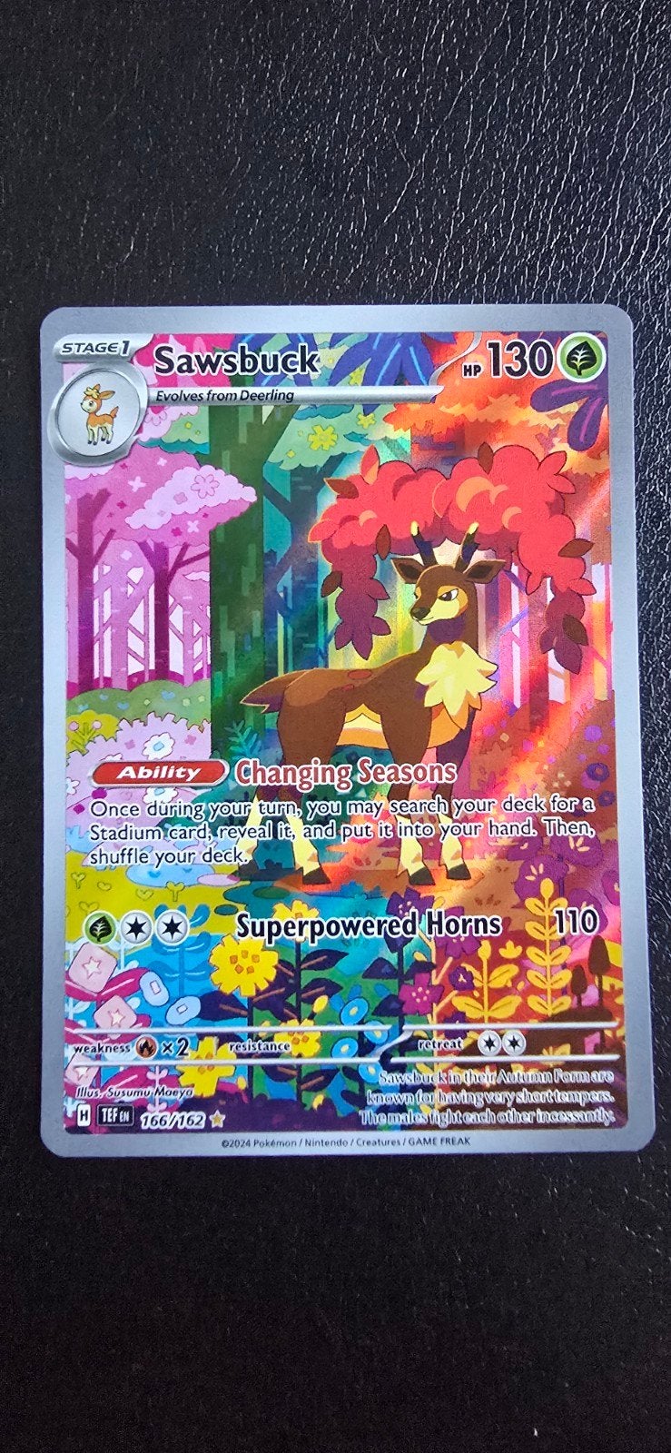 Pokemon card Sawsbuck Temporal Forces Scarlet & Violet, Ophalen