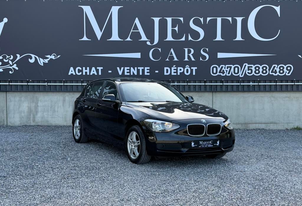 Bmw 116d.   2014. 194.000km.  Moteur 2.0l   Gps. Clim, Auto's, BMW, Euro 5, 1995 cc, Zwart, 4 cilinders