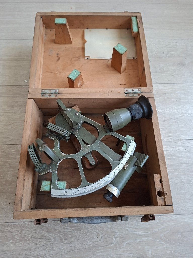 Oude sextant, Ophalen of Verzenden, Gebruikt, Motorboot of Zeilboot, Overige typen