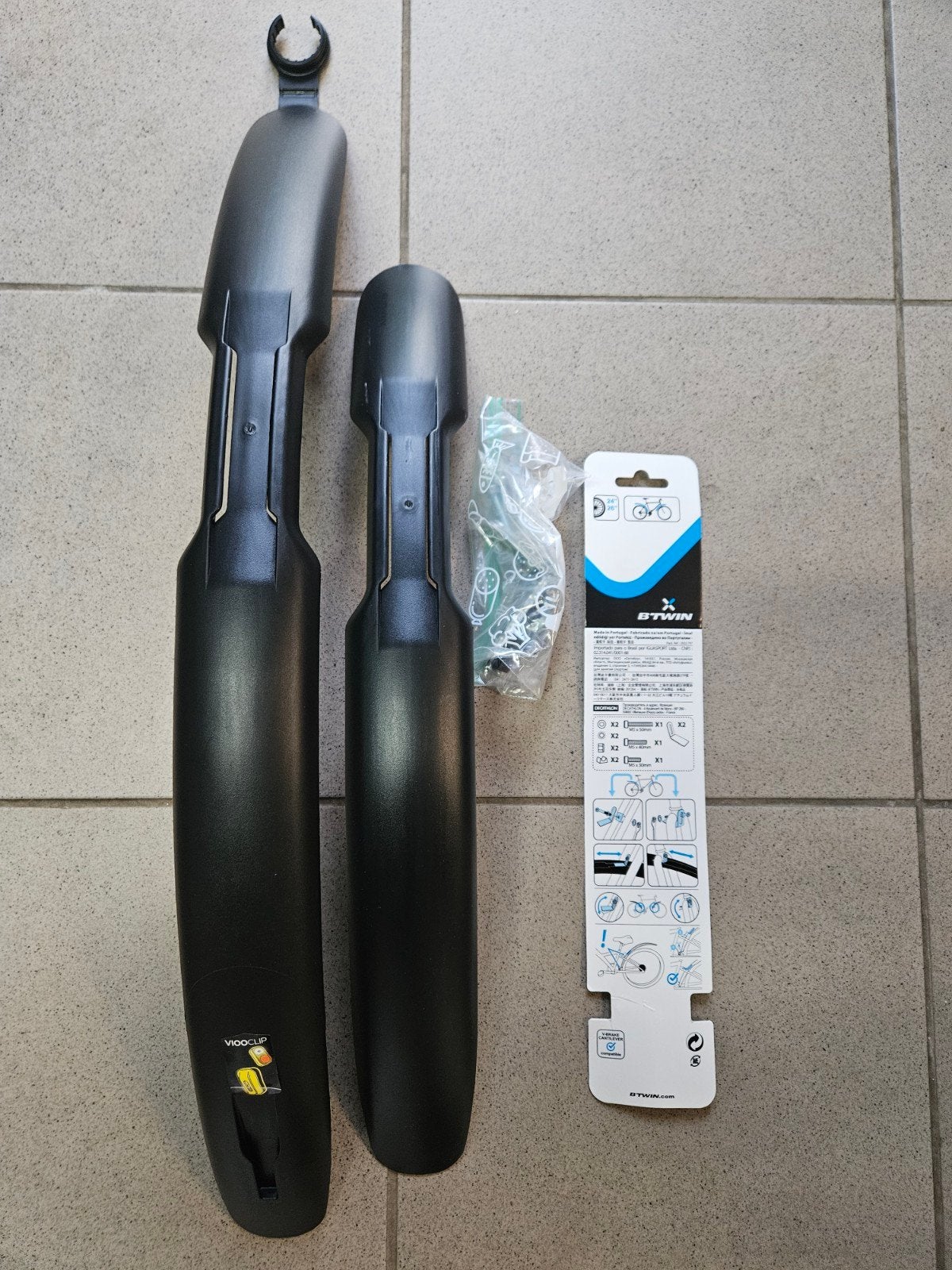voor- en achterspatbord Btwin 100 24/26inch, Ophalen, Nieuw, Btwin Decathlon