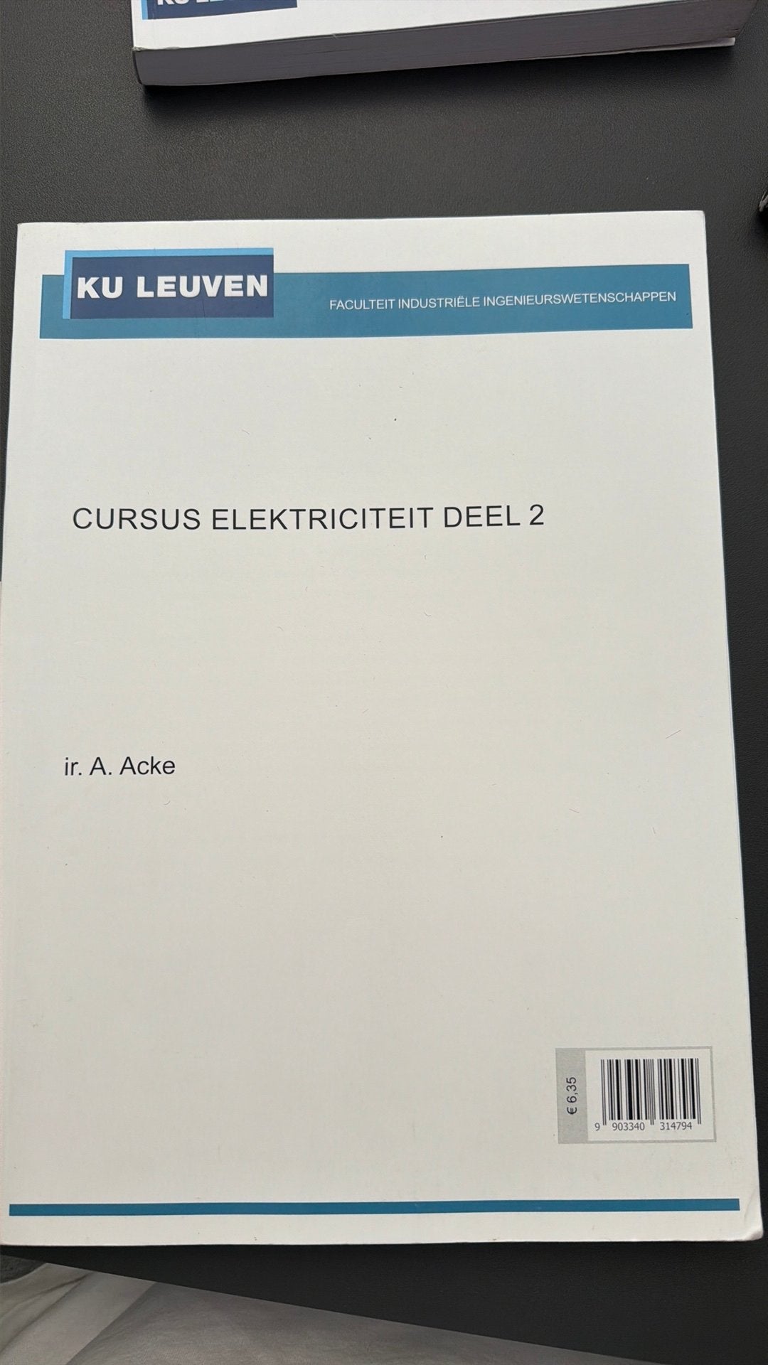 Ku Leuven elektriciteit deel 2, Boeken, Schoolboeken, Ophalen