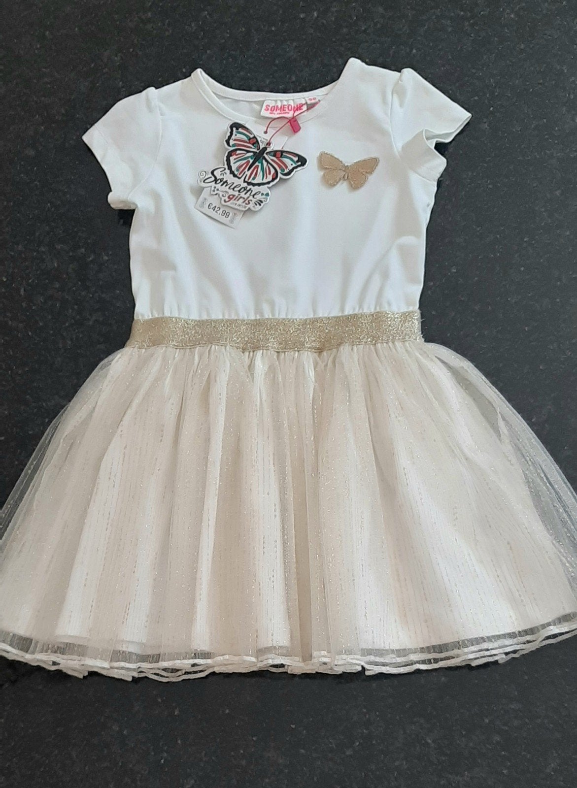 prachtig kleedje van Someone met vlinder maat 98, Enfants & Bébés, Vêtements enfant | Taille 104, Neuf, Robe ou Jupe, Enlèvement ou Envoi
