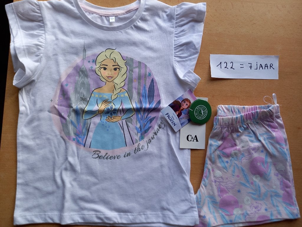 Pyjama New Frozen taille 122, Neuf, C&A, Enlèvement ou Envoi, Vêtements de nuit ou Sous-vêtements