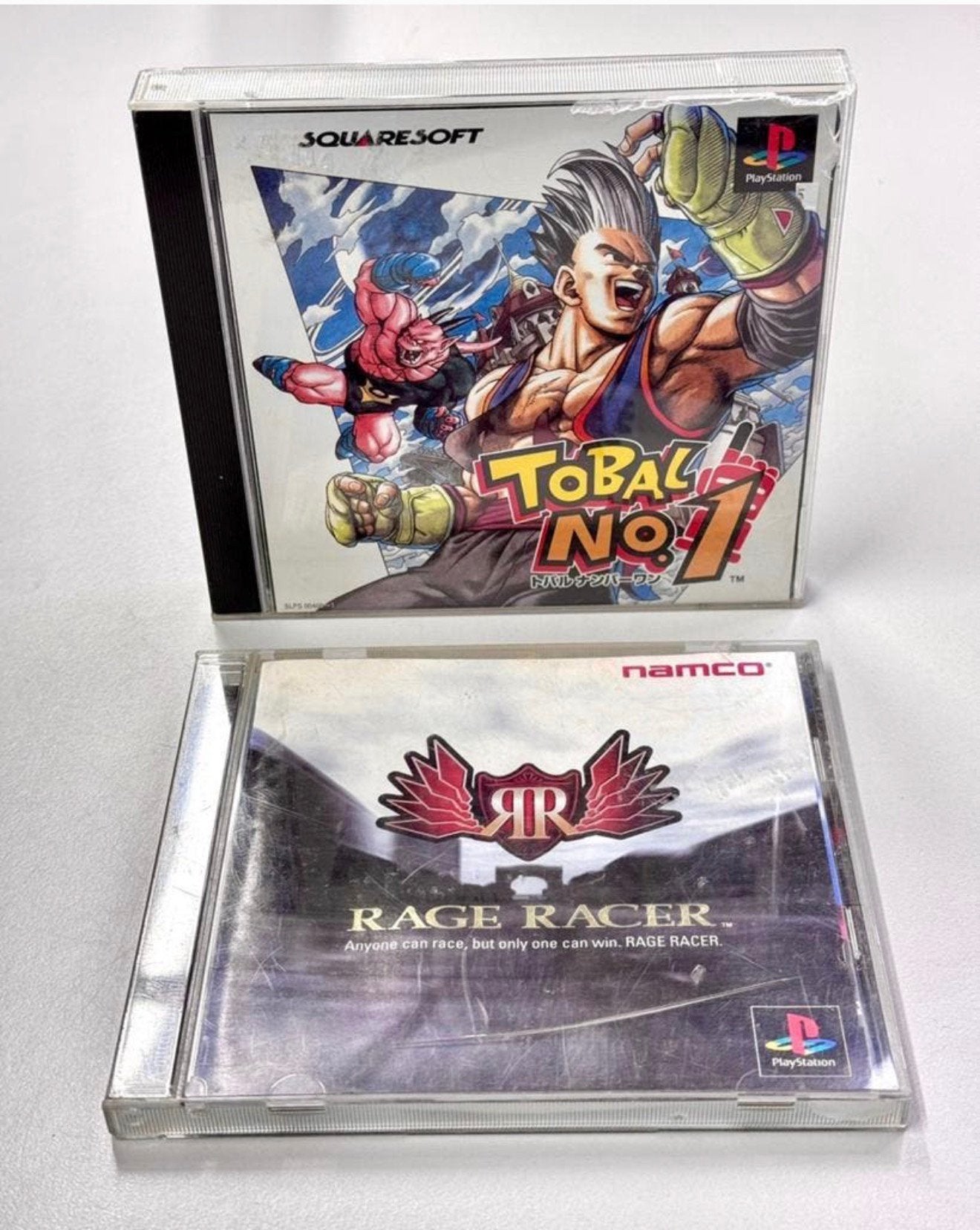 Playstation 1 PS1 Rage Racer + Japan Import Tobal No. 1 JPN, Enlèvement ou Envoi, Comme neuf, Aventure et Action
